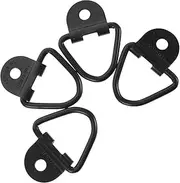 Zerodeko 4pcs D-Ring Tie Down Anchors for Trucks Trailers Carbon Steel Retaining Pins Surface Mounting Clip Heavy Duty