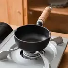 13cm Cast Iron Saucepan Mini Egg Frying Pan Nonstick Small Soup Pot Milk Pan AU