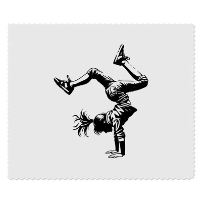 2 x 'Handstand Girl' Microfibre Lens / Glasses Cleaning Cloths (LC00028513)