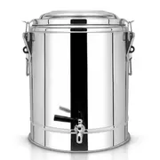 22 L Stainless Steel Insulated Stock Pot Dispenser Hot & Cold Beverage Container With Tap