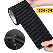 10cm*3m Carbon Fiber Car Sticker Sill Door Scuff Tape Protector Anti-Scratch 3M
