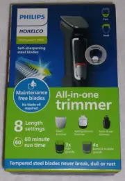 Philips Norelco MULTIGROOM 3000 RECHARGEABLE 13 pc All In One Precision TRIMMER