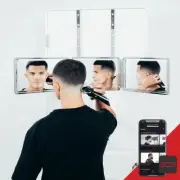 Self Cut System Heaven 2.0 Portable 3 Way Mirror With Led Lights For Haircuts