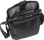 Ben Sherman Keats Grove Leather Single Compartment Top Zip Crossbody Bag Black