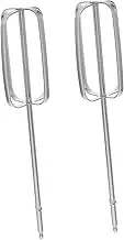 BRIGHTFUFU 2 Pcs Stainless Steel Egg Beater Attachments for Hand Mixers Whisk Replacement Parts Compatibility for Electric Drills Efficient Mixing Performance for Baking