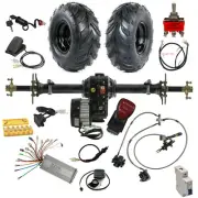 860mm Rear Axle Kit 6" Wheels 48V 1000W Electric Differential Motor for Go kart
