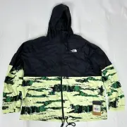 NWT The North Face Men's Antora Hooded Rain Jacket TNF LMCMRVC Print 2XL Z80