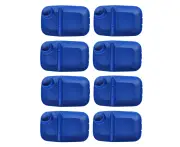 2x 4pc EcoSouLife Bamboo Reusable BBQ Serving Plate Dining Tableware Set Sky BLU