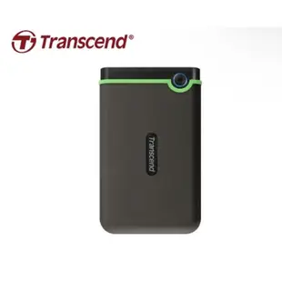 （全新）Transcend 創見：2TB StoreJet 25M3 軍規防震 2.5吋USB3.1行動硬碟-太空灰