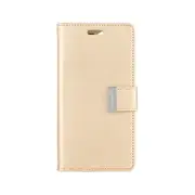 Goospery Rich Diary case for iPhone 15 Pro - Gold