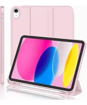 iMieet New iPad 10th Generation Case 2022 10.9 Inch with Pencil Holder, Pink New