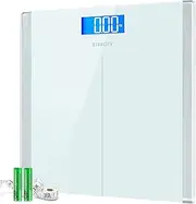 Etekcity Digital Body Weight Bathroom Scale with Step-On Technology, 400 Lb, Body Tape Measure Included, White