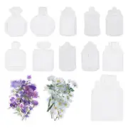 Transparent Dried Flower Bookmarks, 120Pcs Dried Flower Craft Bookmarks Style 2