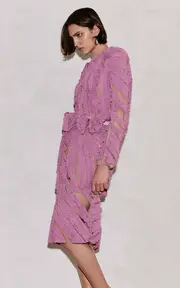 [Greta Constantine] Clurpy Mesh Cropped Jacket