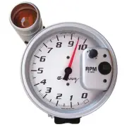 E5080 5" Tachometer 10K RPM White Dial & Shift Light