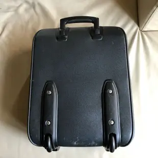 保證正品 LOUIS VUITTON LV 黑色 皮革 登機箱 行李箱