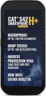 Caterpillar S42 H+ Dual-SIM 32GB ROM + 3GB RAM (GSM Only | No CDMA) Factory Unlocked Android 4G/LTE Smartphone (Black) - International Version