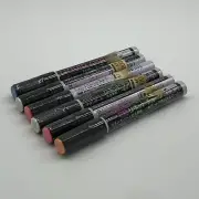 6 PILOT LIQUID CHALK MARKERS LOT JAPAN IMPORT ORANGE PINK(2) BLUE WHITE(2)