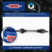 Drive Shaft fits PEUGEOT 5008 Front Left 1.2 1.6 1.6D 09 to 17 Driveshaft B&B