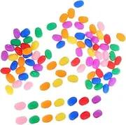 Chocolate Beans for Pretend Play 100pcs Miniature Food Models in Assorted Colors
