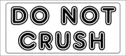 DO NOT CRUSH shipping label adhesive warning mailing sticky sticker 56x25mm