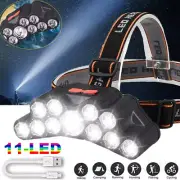 LED Work Lamp Flashlight Super Bright Headlamp Rechargeable Headlight Head Torch