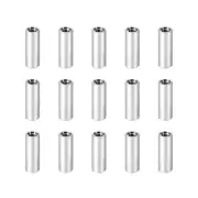 15 Pcs Standoff Spacer, Aluminum Round Straight Spacer (Silver, M3, 15mm)