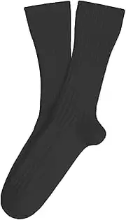 [Hann Brooks] Mens Merino Charcoal Grey Lambswool Boots Hiking Walking Thermal Warm Socks UK 7-11 2 Pairs, Charcoal Grey, One size