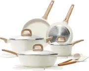 14 Pcs Pots and Pans Set, Nonstick Cookware Sets, Granite Induction Cookware Non