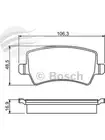 Bosch Brake Pad Rear Set Volvo S80,V60,V70,Xc60,Xc70 Mondeo (BP1120)