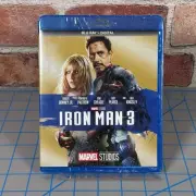 Iron Man 3 (Blu-Ray + Digital) Disney Marvel MCU Phase Two 2 - BRAND NEW, Sealed