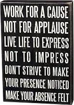 Primitives by Kathy Classic Box Sign, 10" x 15", Live Life