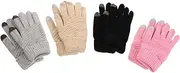 [Outanaya] Touchscreen Warm Gloves for Men Winter Cycling Gloves Full Finger Emf Blocking Stylish Pair