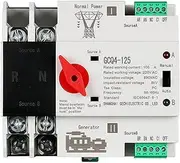 Single Phase Din Rail 220V PC Dual Power Automatic Transfer Switch 2P 100A Household Power Transfer Switch 50/60Hz
