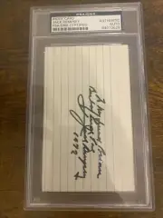 Jack Dempsey Signed Autograph Auto Index Card Psa/Dna Certified Rare