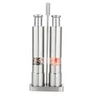 Manual Salt and Pepper Grinder Set Thumb Push Pepper Mill Stainless Steel6009
