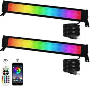 2 Pack 50W RGB Wall Washer Light, Stage Wash Light Bar RGB Light Bar for Hotel