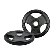 12.5kg x 2 - Olympic Rubber Coated Cast Iron Weight Plate - Commercial Grade