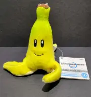 Super Mario Kart Wii Banana Peel Plush Toy Banpresto 2009 Nintendo With Tag ! 5"