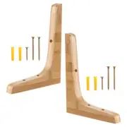 2pcs Wood Shelf Bracket Floating Shelf Bracket Wall Mounted Shelf Bracket