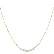 Ania Haie Gold Arc Pave Necklace