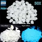 UP TO 500X Pebbles Stone Glow in the Dark Rock Fish Tank Stones Garden Road Dec