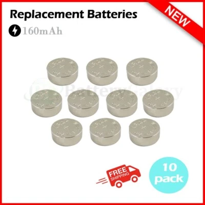 10PCS AG13 LR44 SR44 L1154 357 A76 Button Coin Cell Pack Alkaline Batteries New