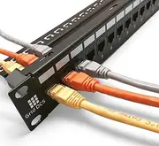 Grid DCS 24 Port Patch Panel 1U UTP with Inline Keystone CAT6 Coupler (Populated)