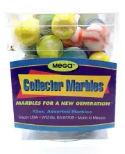 Mega Marbles New Generation Collector Boxes 2000 Catalog 12oz Frosted Hurricane