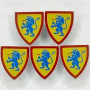 LEGO® Castle Lion Knights Shield Minifigure Weapon Part Pack Blue Lion 10305 x 5