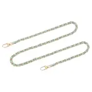 39" Purse Chain Strap with Buckles for Shoulder, Cross Body (Light Green + Gold)
