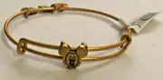 NEW Disney Parks ALEX AND ANI Mickey Mouse Icon Slider Gold Bangle Bracelet
