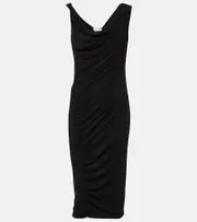[Velvet] Velvet Fifi jersey midi dress AU 16 black