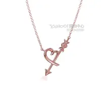 在飛比找Yahoo奇摩購物中心優惠-Tiffany&Co. 愛心之箭18K玫瑰金項鍊